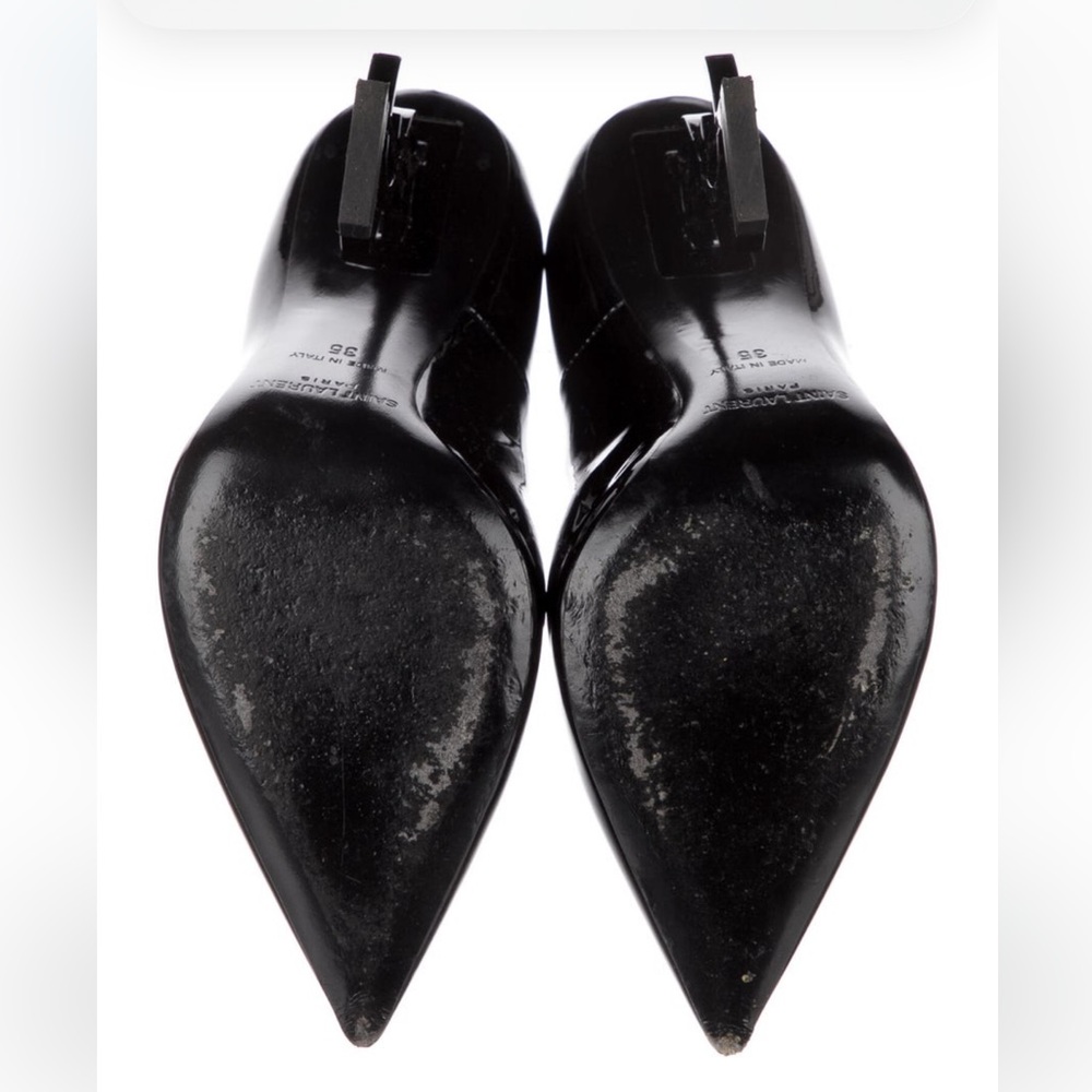Authentic Yves Saint Laurent YSL Patent Leather Opyum Pumps 35 - Picture 4 of 5
